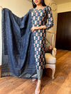Midnight Mosaic Elegance – Cotton Kurta Set