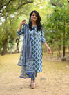 Azure Blossom Cotton Suit Set – BUY1GET1