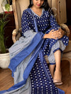 : Indigo Ikat Magic Kurta Set