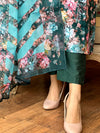 Mystic Bloom – Teal Floral Suit Set