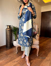 Blue Bloom Cotton Suit Set