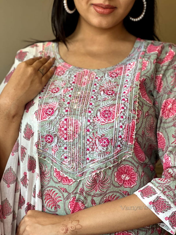 Gulabi Utsav – Cotton Charm Suit Set