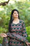 ✨Rajeshwari Premium Banarasi Weaving Suit Set with Dupatta-With mul lining