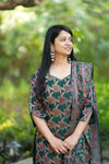 ✨Rajeshwari Premium Banarasi Weaving Suit Set with Dupatta-With mul lining