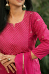 Sutra Pure Handloom Jacquard South Cotton Suit Set