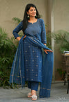 Sutra Pure Handloom Jacquard South Cotton Suit Set