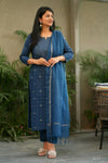 Sutra Pure Handloom Jacquard South Cotton Suit Set