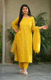 Sutra Pure Handloom Jacquard South Cotton Suit Set