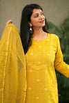 Sutra Pure Handloom Jacquard South Cotton Suit Set