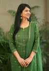 Sutra Pure Handloom Jacquard South Cotton Suit Set