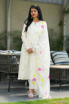 Pure Cotton Embroidery A line suit sets-With Full Mul Lining