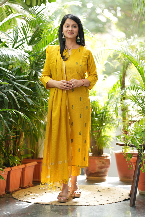 Pure Chettinad Weaving Handloom south cotton suit -4 colours