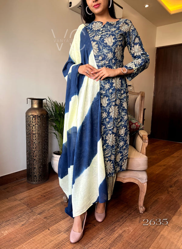 Blue cotton summer suit sets-Buy1Get1 Offer