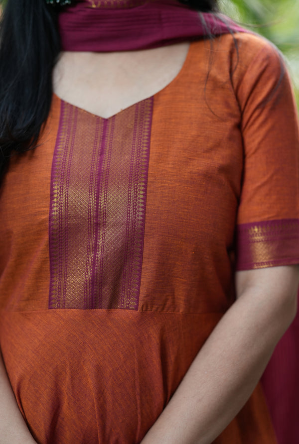 Mansi Handloom Anarkali south cotton