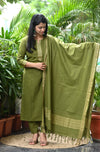 Dharini Chettinad Handloom Cotton Suit sets-Rust