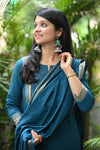 Dharini Chettinad Handloom Cotton Suit sets-Rust