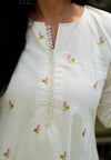Pure Cotton Embroidery A line suit sets-With Full Mul Lining