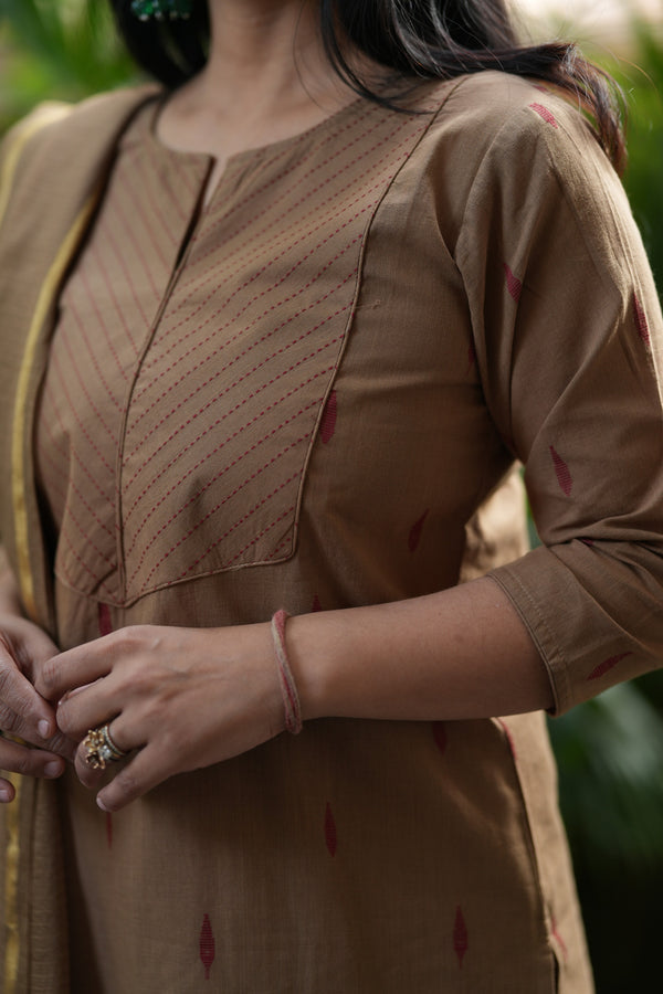 Pure Chettinad Weaving Handloom south cotton suit -4 colours