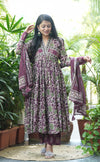 Ishita full sleeves cotton Anarkali suit sets