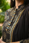 Kanika Black Ajrak Applique Suit Sets