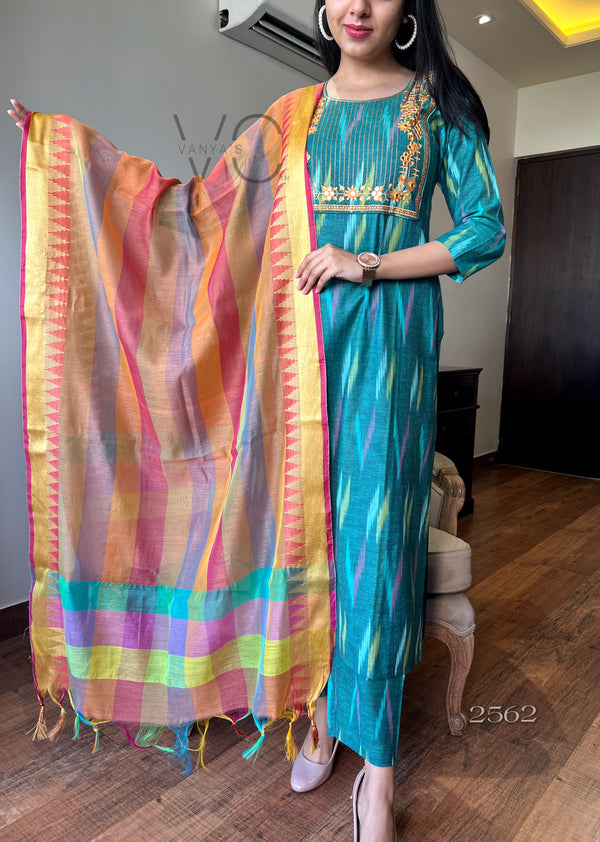 Ikkath handloom suit sets- Buy1get1