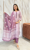 Pink batik silk suits with lining