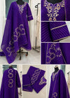 🪻 Monishika Purple Lehriya Grace Kota Doria in Soft Ethnic Sophistication