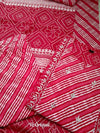 Red bandhej cotton embroidery suits sets-Buy1Get1 offer