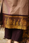 Bhumi Sutra kanchi pattu cotton Suit Set- pure pattu with lining