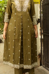 Saanjh Pure Cotton Embroidery Suit Sets- Two colours