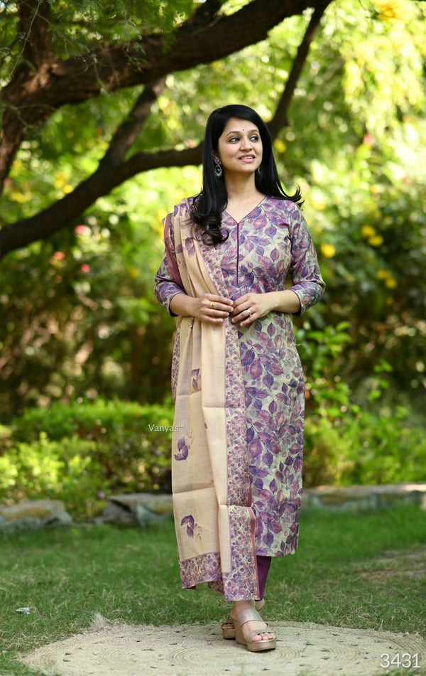 Aahana Blossom Breeze Tissue Silk Suit Sets