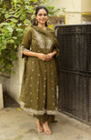 Saanjh Pure Cotton Embroidery Suit Sets- Two colours