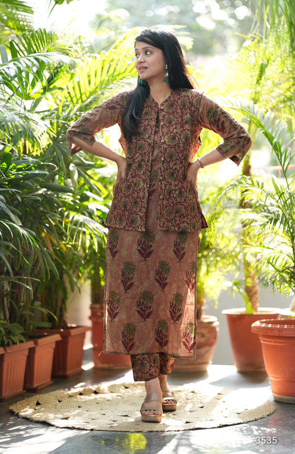 Zaariya Royal Warm Quilted Jacket cotton Suit