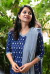 : Indigo Ikat Magic Kurta Set