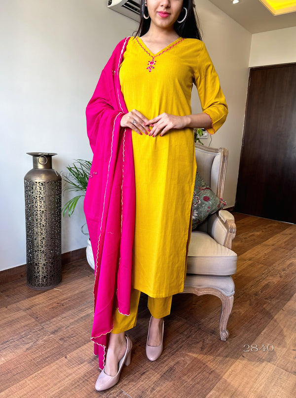 Raani basant cotton suits sets