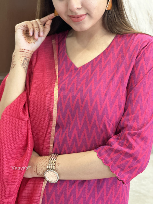 Ikkath Raani handloom cotton-Buy1Get1
