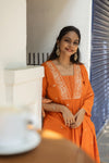 Saanjh Pure Cotton Embroidery Suit Sets- Two colours