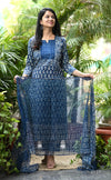 Meharinsha Indigo Bloom Handblock Suit Set 🌿