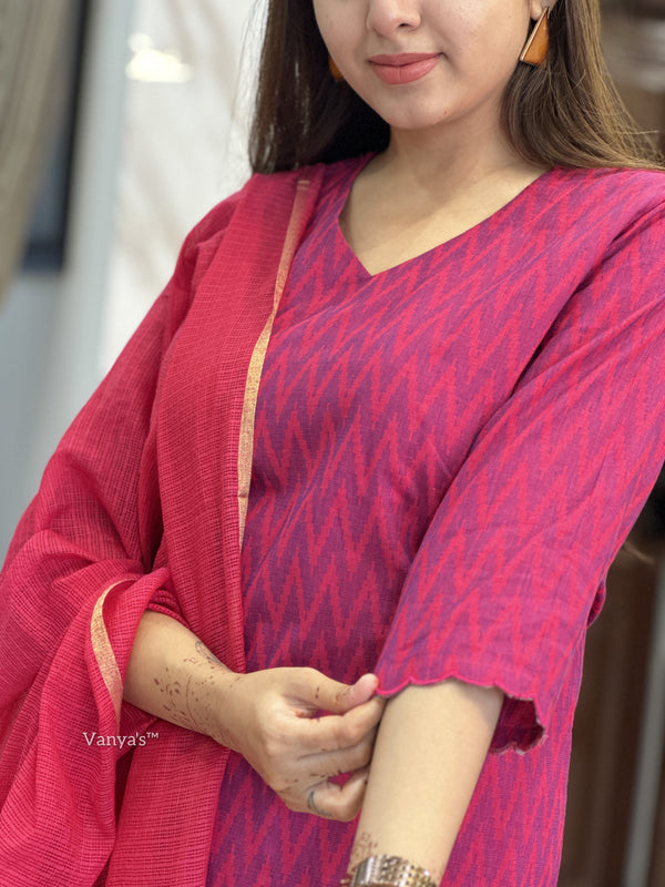 Ikkath Raani handloom cotton-Buy1Get1