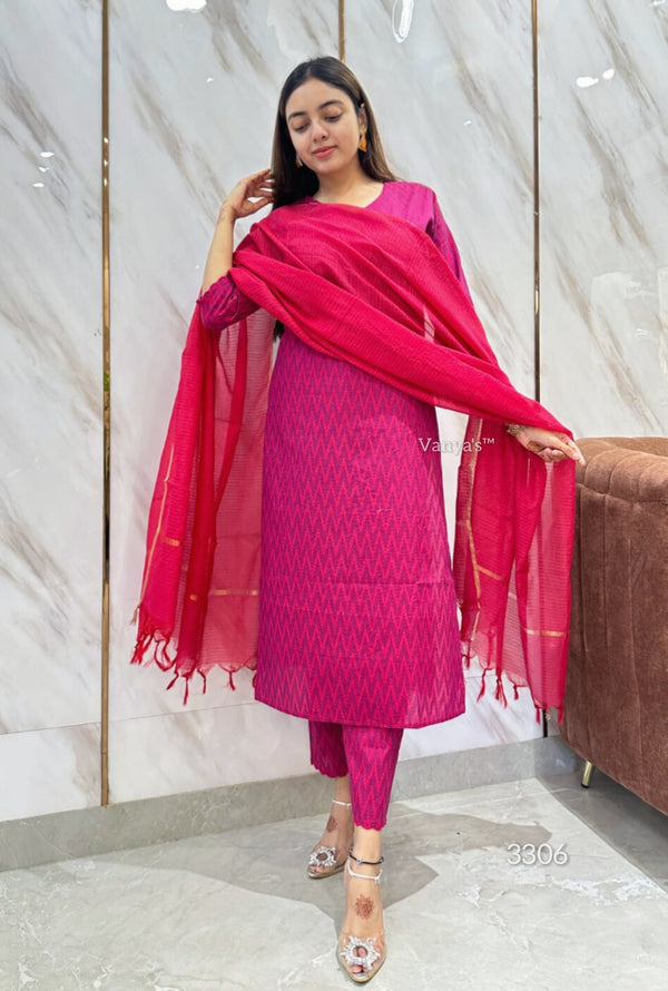 Ikkath Raani handloom cotton-Buy1Get1
