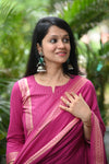 Dharini Chettinad Handloom Cotton Suit sets-Rust