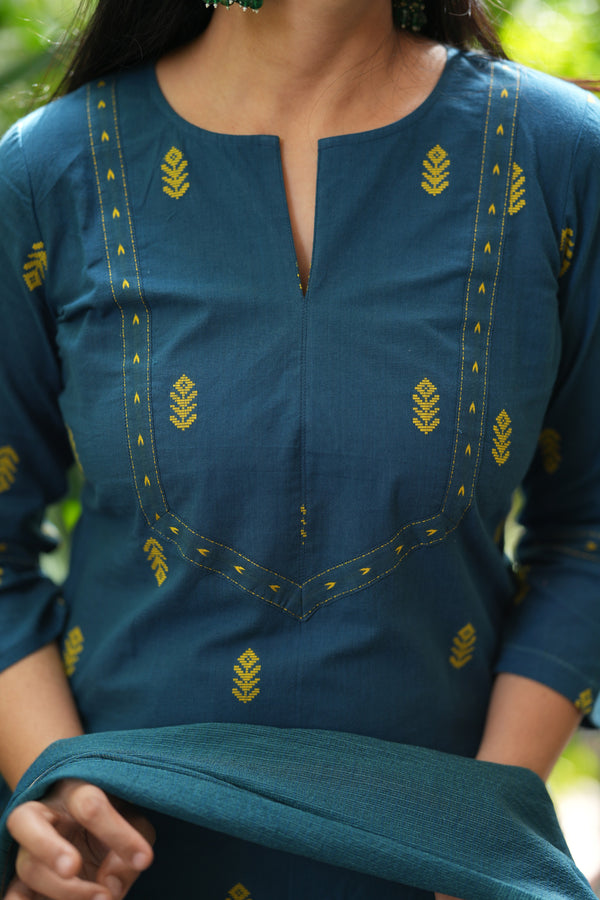 Pure Chettinad Weaving Handloom south cotton suit -4 colours