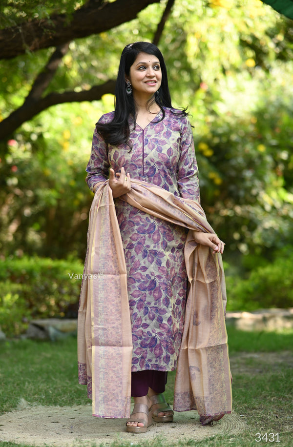 Aahana Blossom Breeze Tissue Silk Suit Sets