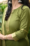 Dharini Chettinad Handloom Cotton Suit sets-Rust