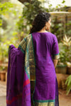 Varsha Sutra kanchi pattu cotton Suit Set- pure pattu with lining