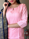 Pink Sequence chanderi suit sets