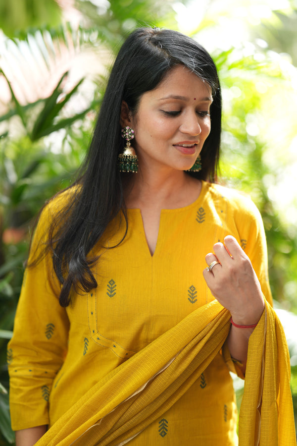 Pure Chettinad Weaving Handloom south cotton suit -4 colours