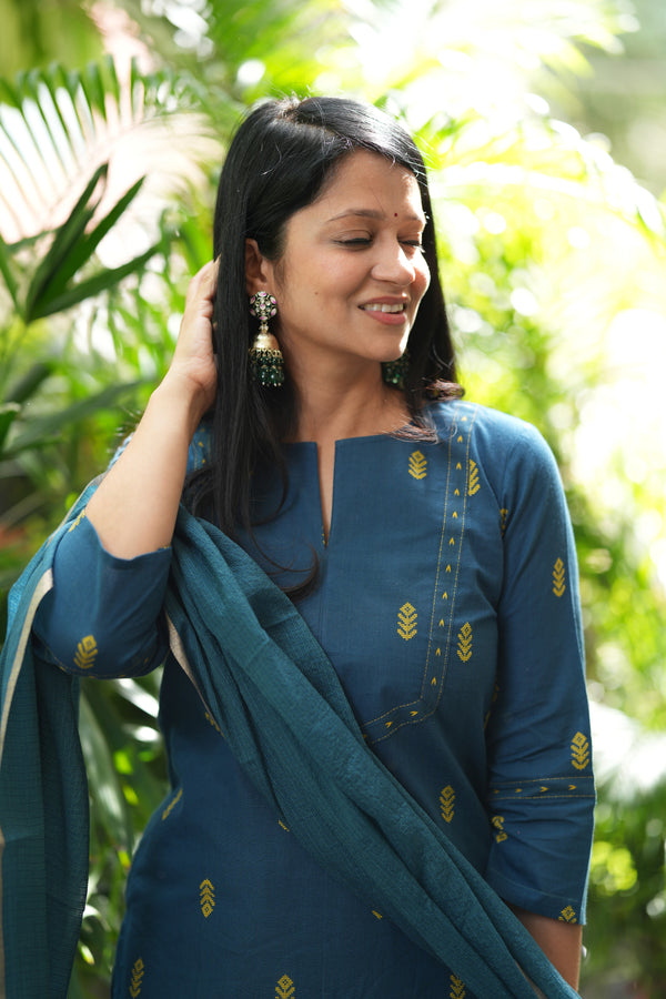 Pure Chettinad Weaving Handloom south cotton suit -4 colours
