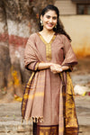 Bhumi Sutra kanchi pattu cotton Suit Set- pure pattu with lining