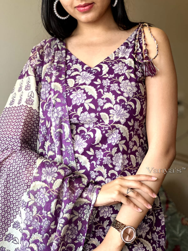 Noodle strap purple Suit sets- Buy1 Get 1